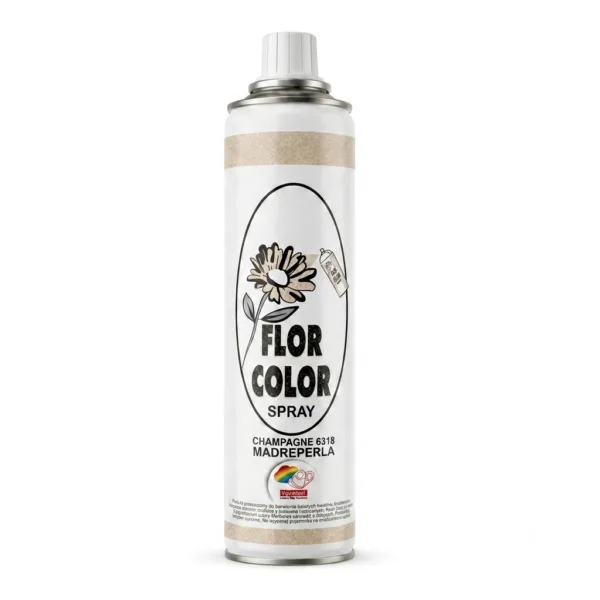 Farba do kwiatów w sprayu Florcolor Champagne 6318 Madreperla